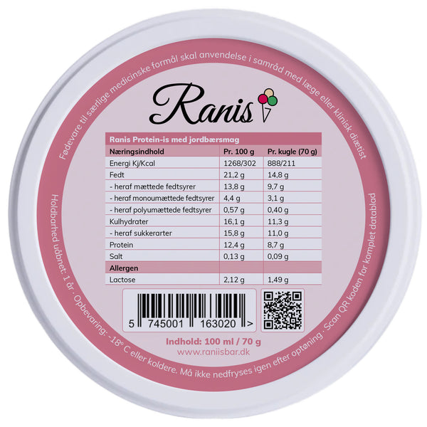Ranis Erdbeer-Protein-Eis