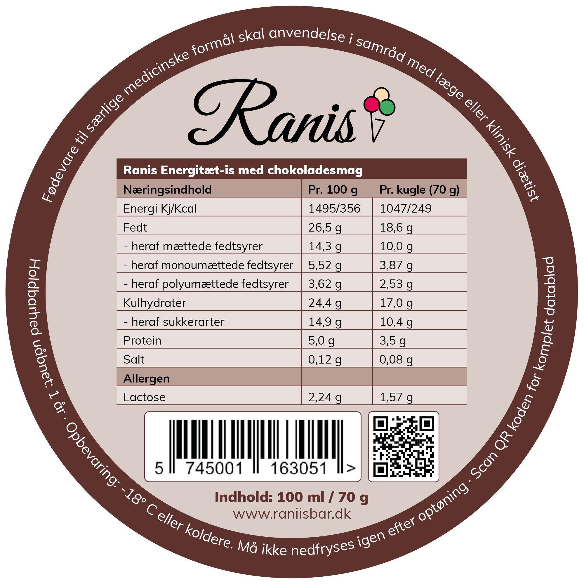 Ranis Schokolade Energie-Eis