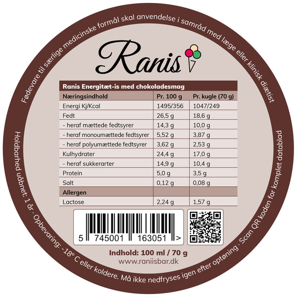 Ranis Schokolade Energie-Eis