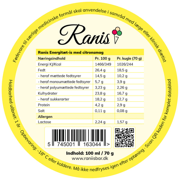 Ranis Zitrone Energieeis