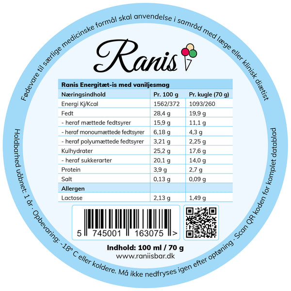 Ranis Vanille Energiedichteis